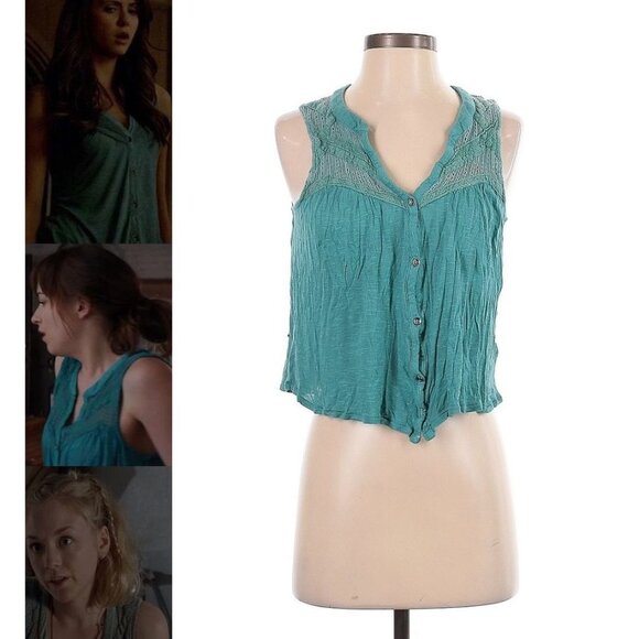 ASO ELENA GILBERT ANASTASIA STEELE BETH GREENE Shirt Top RARE - Picture 1 of 7